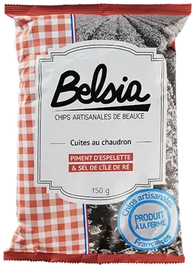 Belsia -Chips Piment Espelette 150g