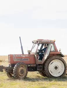 Photo d'un tracteur